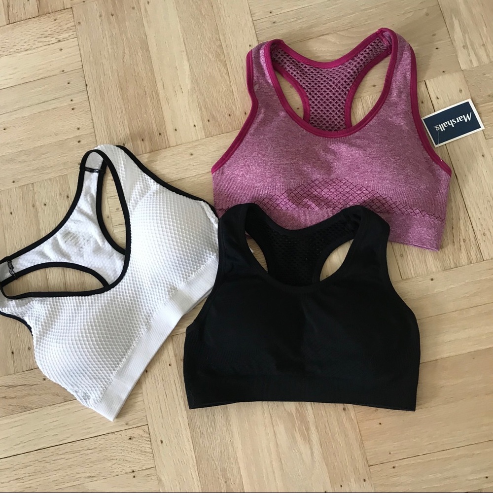 3 Sports Bra Yoga Top Active Wear - Sz S Bundle
